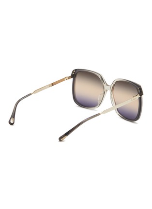 Figure View - Click To Enlarge - CHLOÉ - Aly Metal Acetate Square Sunglasses