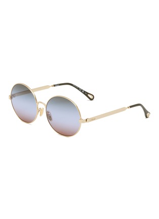 Main View - Click To Enlarge - CHLOÉ - Metal Round Sunglasses