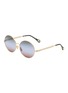 Main View - Click To Enlarge - CHLOÉ - Metal Round Sunglasses