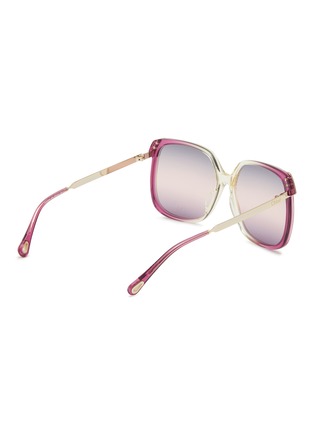 Figure View - Click To Enlarge - CHLOÉ - Aly Metal Acetate Square Sunglasses