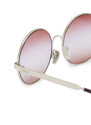 Detail View - Click To Enlarge - CHLOÉ - Metal Round Sunglasses
