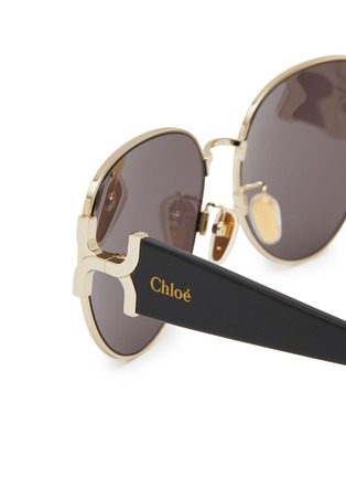 Detail View - Click To Enlarge - CHLOÉ - Metal Aviator Sunglasses