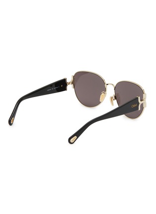 Figure View - Click To Enlarge - CHLOÉ - Metal Aviator Sunglasses