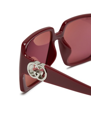 Detail View - Click To Enlarge - GUCCI - Acetate Square Sunglasses