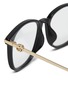 Detail View - Click To Enlarge - GUCCI - Recycled Acetate Round Optical Glasses
