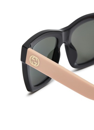 Detail View - Click To Enlarge - GUCCI - Acetate Square Sunglasses