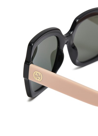 Detail View - Click To Enlarge - GUCCI - Acetate Square Sunglasses