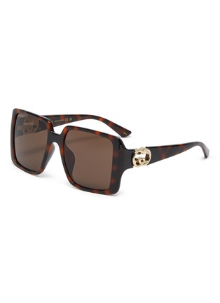 Main View - Click To Enlarge - GUCCI - Acetate Square sunglasses