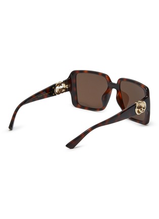 Figure View - Click To Enlarge - GUCCI - Acetate Square sunglasses
