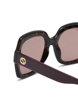 Detail View - Click To Enlarge - GUCCI - Injected Square Sunglasses