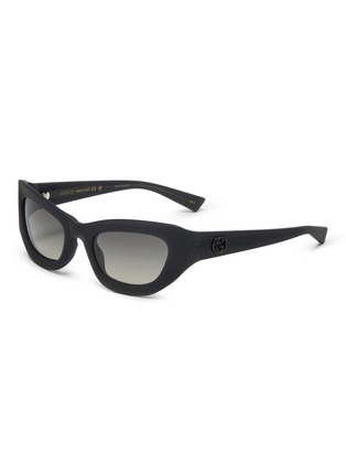Main View - Click To Enlarge - GUCCI - Acetate Cat Eye Sunglasses