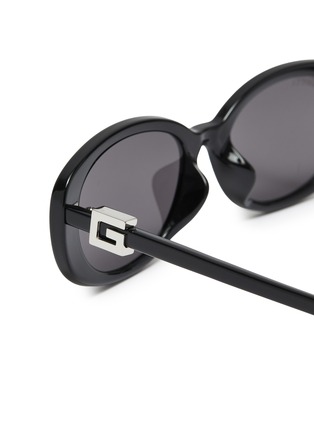 Detail View - Click To Enlarge - GUCCI - Acetate Oval Sunglasses