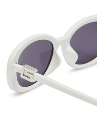 Detail View - Click To Enlarge - GUCCI - Acetate Oval Sunglasses