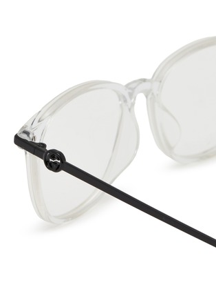 Detail View - Click To Enlarge - GUCCI - Recycled Acetate Round Optical Glasses