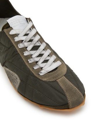 Detail View - Click To Enlarge - MAISON MARGIELA - Sprinters Quilted Nylon Suede Men's Sneakers