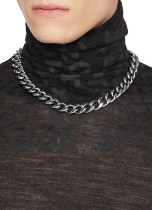 Figure View - Click To Enlarge - MM6 MAISON MARGIELA - Curb Chain Brass Necklace