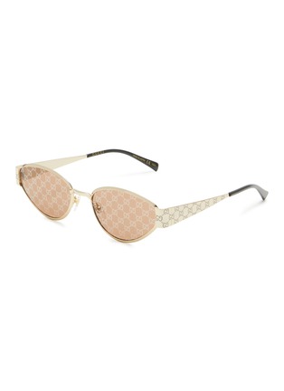 Main View - Click To Enlarge - GUCCI - Metal Cat Eye Sunglasses