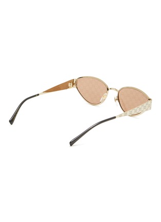 Figure View - Click To Enlarge - GUCCI - Metal Cat Eye Sunglasses