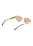 Figure View - Click To Enlarge - GUCCI - Metal Cat Eye Sunglasses
