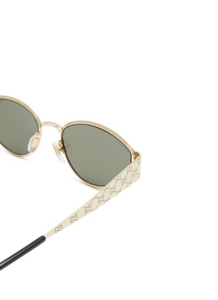 Detail View - Click To Enlarge - GUCCI - Metal Cat Eye Sunglasses