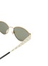 Detail View - Click To Enlarge - GUCCI - Metal Cat Eye Sunglasses