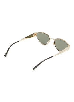 Figure View - Click To Enlarge - GUCCI - Metal Cat Eye Sunglasses