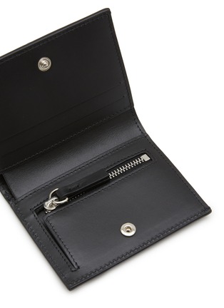 Detail View - Click To Enlarge - MM6 MAISON MARGIELA - Numeric Logo Embossed Leather Wallet