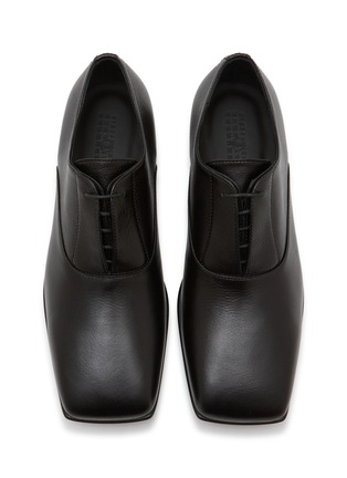 Detail View - Click To Enlarge - MM6 MAISON MARGIELA - Leather Derby Shoes