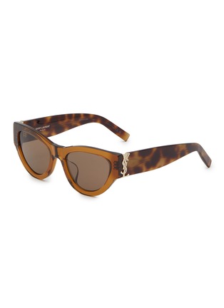 Main View - Click To Enlarge - SAINT LAURENT - Acetate Cat Eye Sunglasses