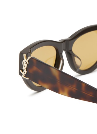 Detail View - Click To Enlarge - SAINT LAURENT - Acetate Cat Eye Sunglasses