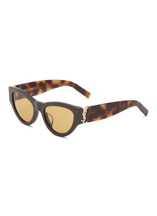 Main View - Click To Enlarge - SAINT LAURENT - Acetate Cat Eye Sunglasses