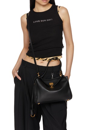 Front View - Click To Enlarge - BALENCIAGA - Small Rodeo Leather Shoulder Bag