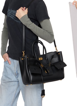 Front View - Click To Enlarge - BALENCIAGA - Small Bel Air Leather Bag