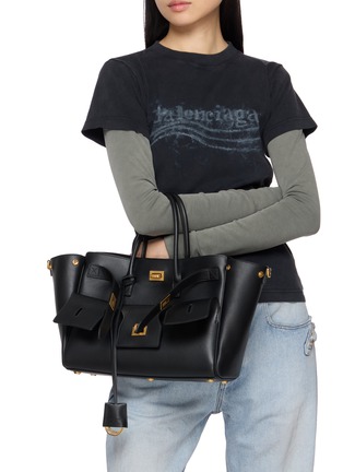 Figure View - Click To Enlarge - BALENCIAGA - Small Bel Air Leather Bag
