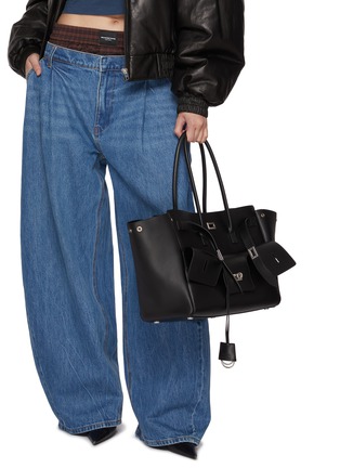 Figure View - Click To Enlarge - BALENCIAGA - Medium Bel Air Leather Tote Bag