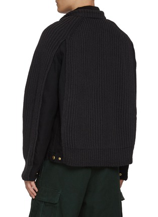 Back View - Click To Enlarge - SACAI - x Carhartt Hybrid Knit Blouson Jacket