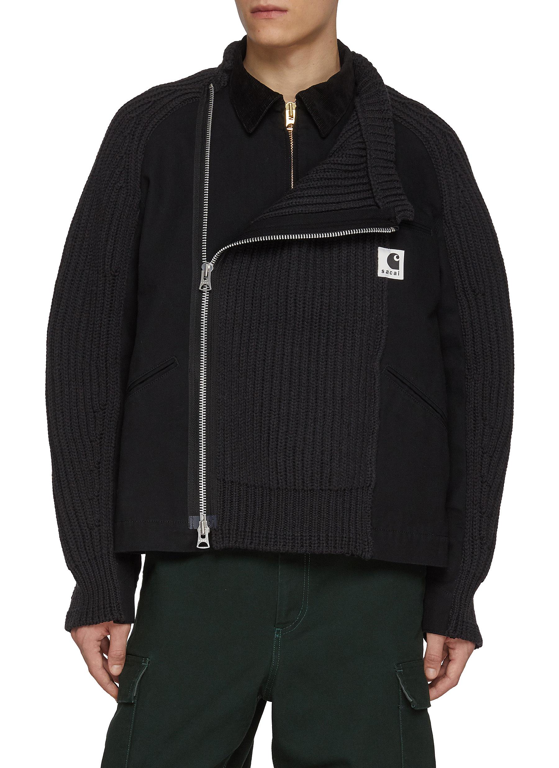 SACAI | x Carhartt Hybrid Knit Blouson Jacket | Men | Lane Crawford