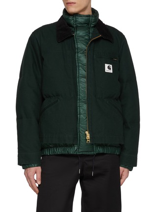 Main View - Click To Enlarge - SACAI - x Carhartt WIP Layered Cotton Puffer Jacket