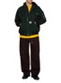 Figure View - Click To Enlarge - SACAI - x Carhartt WIP Layered Cotton Hoodie