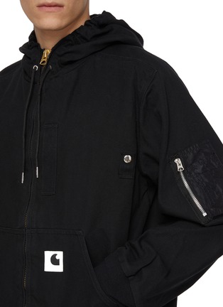 - SACAI - x Carhartt WIP Layered Cotton Hoodie