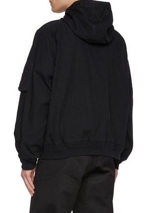 Back View - Click To Enlarge - SACAI - x Carhartt WIP Layered Cotton Hoodie