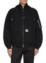 Main View - Click To Enlarge - SACAI - x Carhartt WIP Layered Cotton Hoodie
