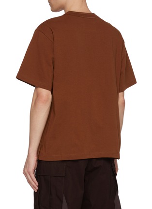 Back View - Click To Enlarge - SACAI - x Carhartt WIP Side Split Patch Pocket Cotton T-Shirt