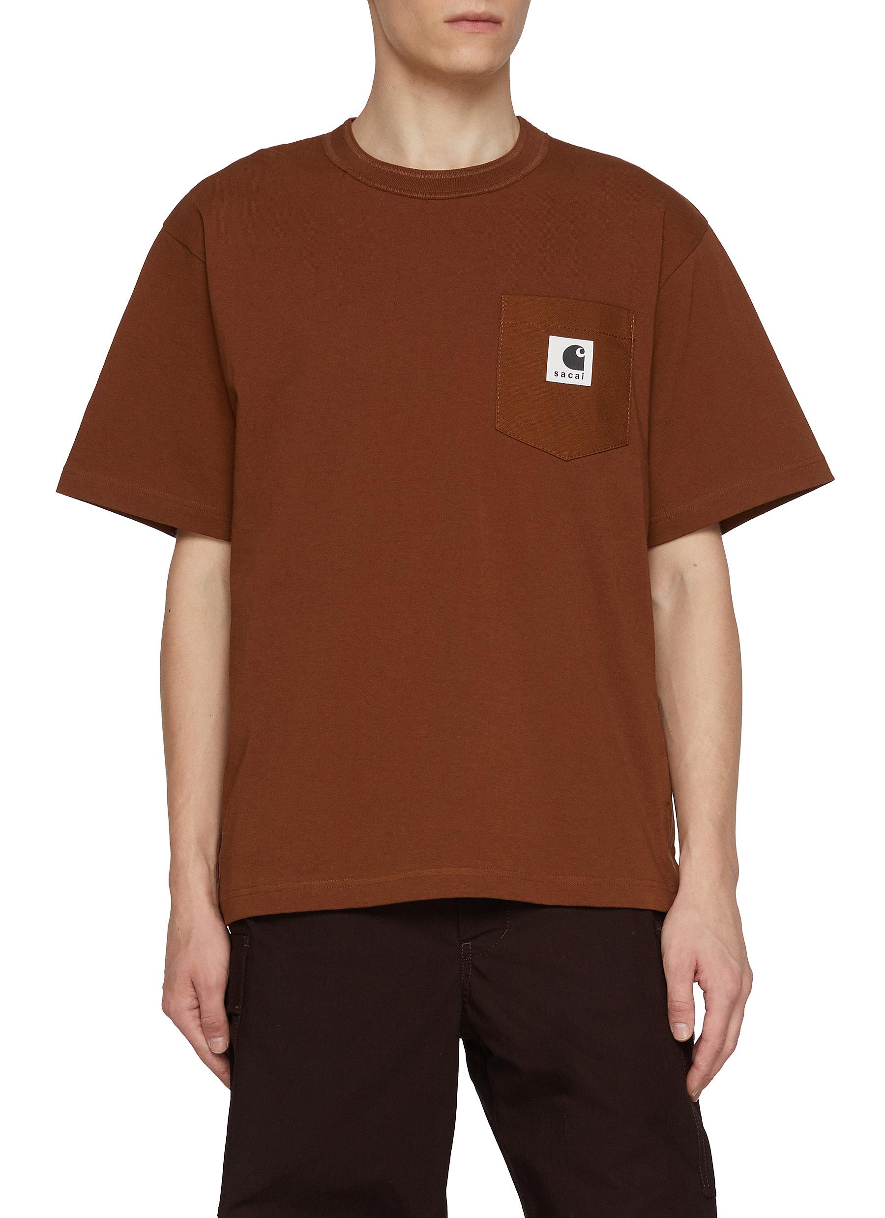 sacai × carhartt WIP 胸ポケットTシャツ ブラック サイズ3 Sacai Carhartt WIP T-shirt Black カーハート Tシャツ ブラック
