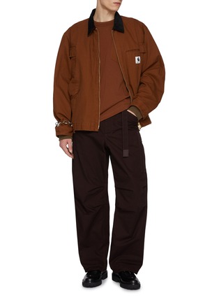 Figure View - Click To Enlarge - SACAI - x Carhartt WIP Side Split Patch Pocket Cotton T-Shirt