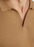 - SUNSPEL - Open Collar Silk Cotton Polo Shirt