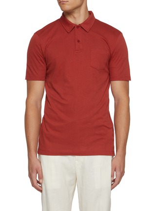 Main View - Click To Enlarge - SUNSPEL - Riviera Pocket Cotton Polo Shirt