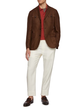 Figure View - Click To Enlarge - SUNSPEL - Riviera Pocket Cotton Polo Shirt