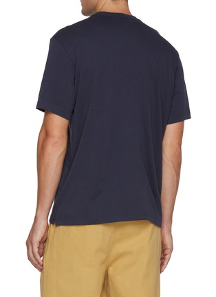 Back View - Click To Enlarge - FRESCOBOL CARIOCA - Embroidered Crewneck Cotton T-shirt