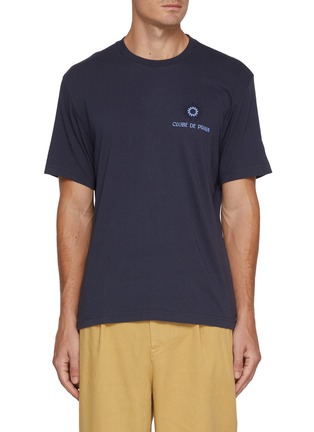 Main View - Click To Enlarge - FRESCOBOL CARIOCA - Embroidered Crewneck Cotton T-shirt